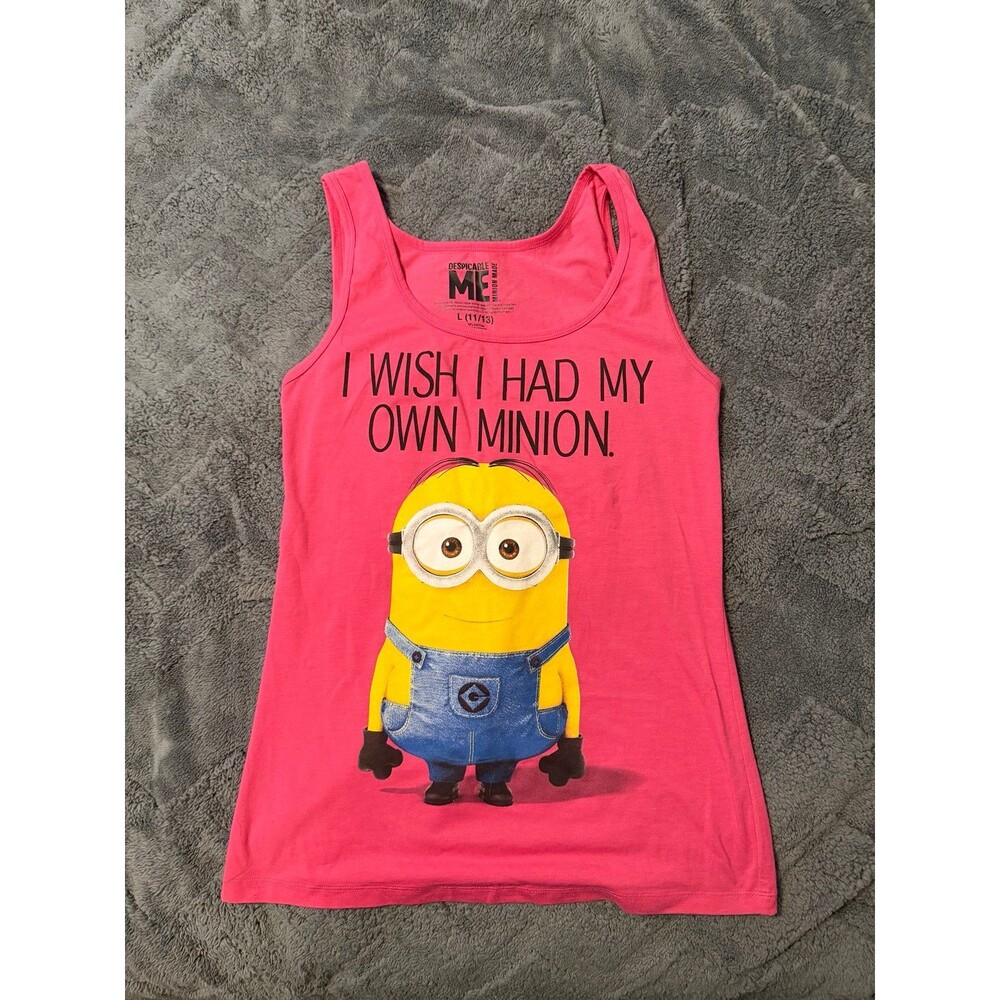 Pink "I Wish I Had My Own Minion" Tank Top